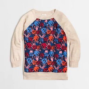 SILKY FRONT J.CREW 3/4 SLEEVE SWEATER